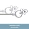 Kenney Mfg Kenney Valencia 5/8 in Standard Decorative Window Curtain Rod, 48-84, Satin Nickel KN65401 - alternate 5